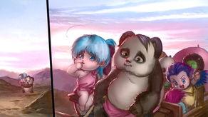 熊猫人父子漫画,温馨漫画中的亲情时光